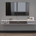 Wall-Mounted Floating TV Console with Door and Storage P190