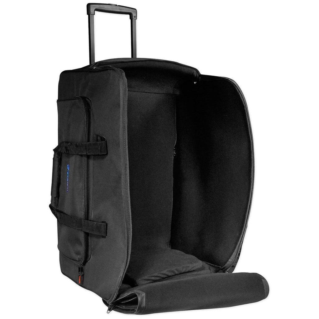 Rockville Rolling Travel Case Speaker Bag with Handle and Wheels G7579
