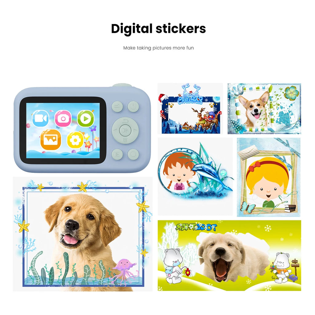 12mp Dual Lenses Children Video Camera with 2.4-inch Lcd Screen U868295