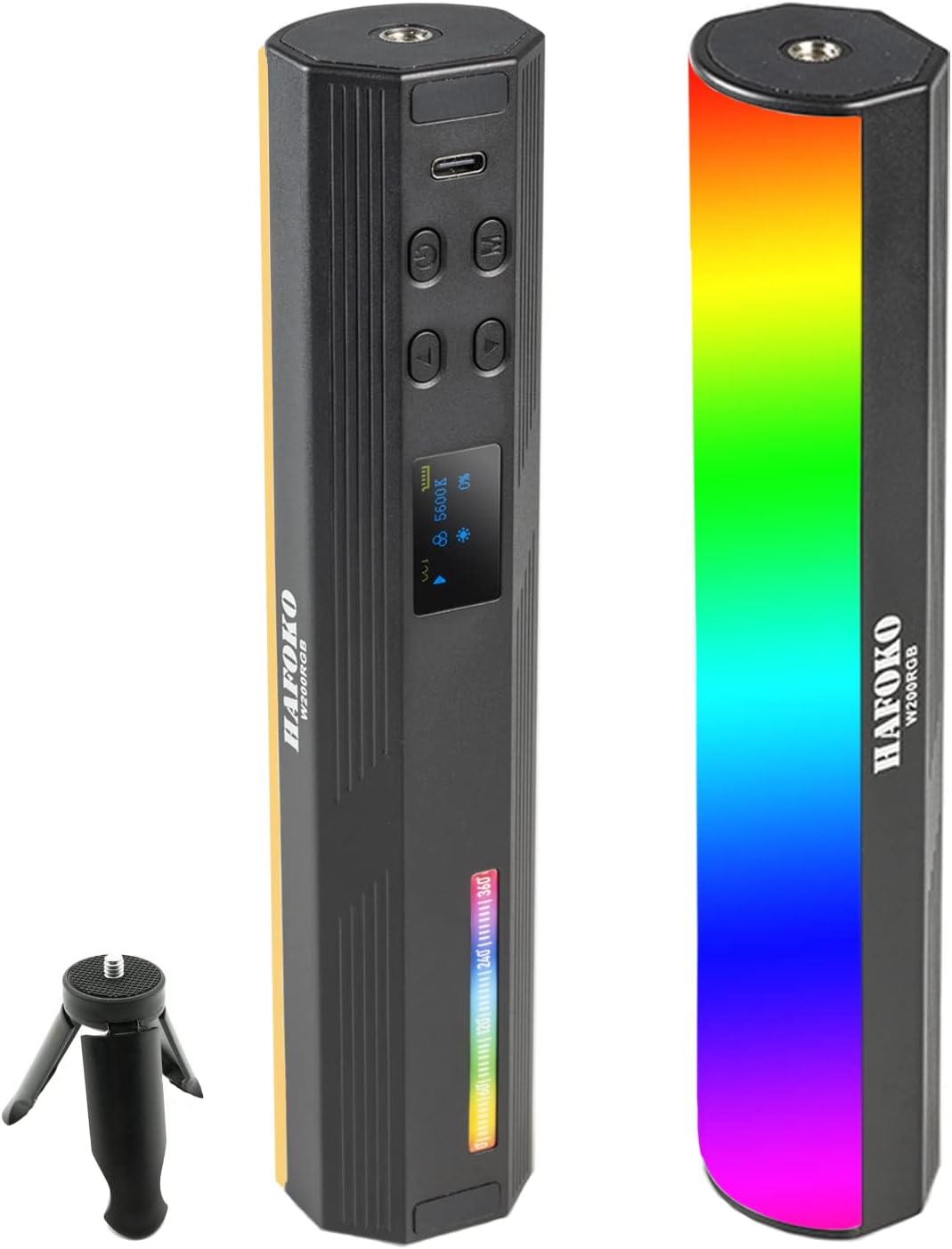 Handheld RGB Light Wand Video LED Lighting Photography Light Vlog Magnetic CRI95+ 2500K-9000K Built-in Battery 3000mAh Pack of 2 V584