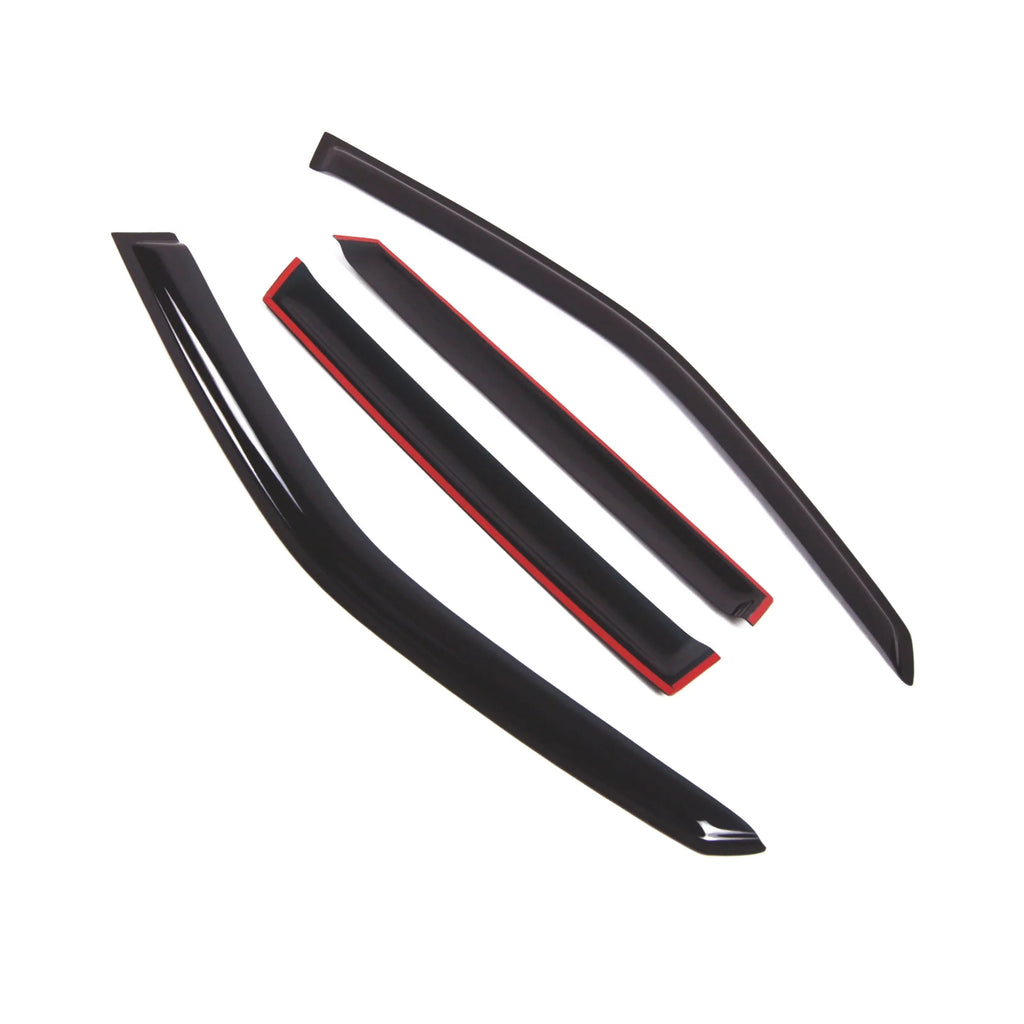 Smoke Tinted 4 Pcs Window Visor Deflector Set E244