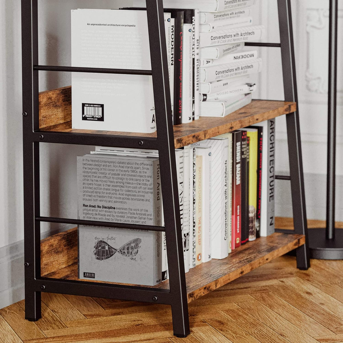 Rustic Brown 4 Tier Ladder Shelf G896404