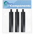 3-Pack BBQ Gas Grill Tube Burner Replacement Parts, Cast Iron, 15 3/4" P21932