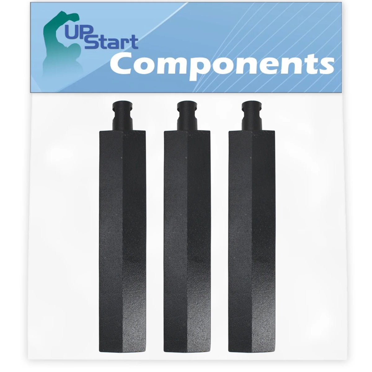 3-Pack BBQ Gas Grill Tube Burner Replacement Parts, Cast Iron, 15 3/4" P21932