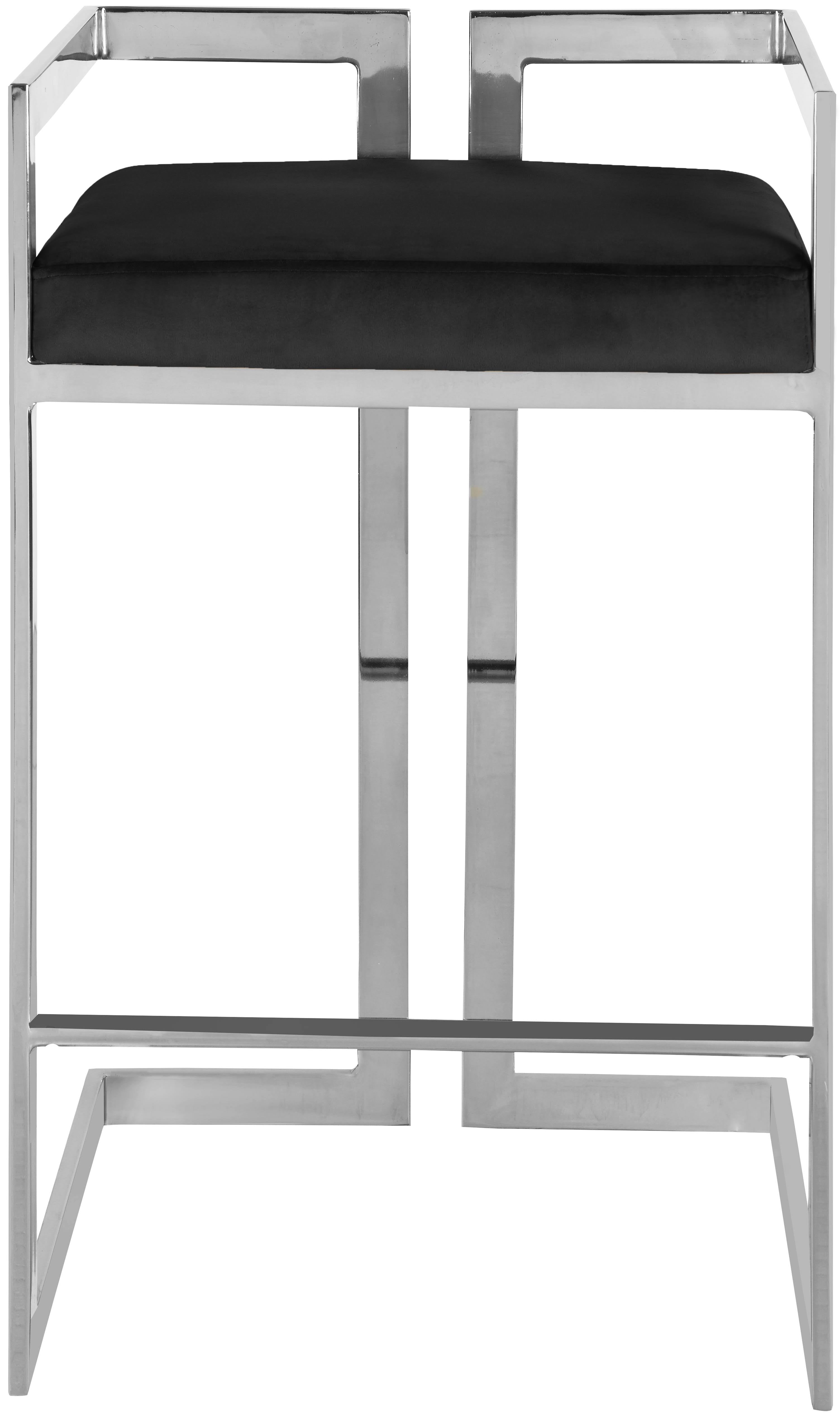 Black Velvet Stool G78129