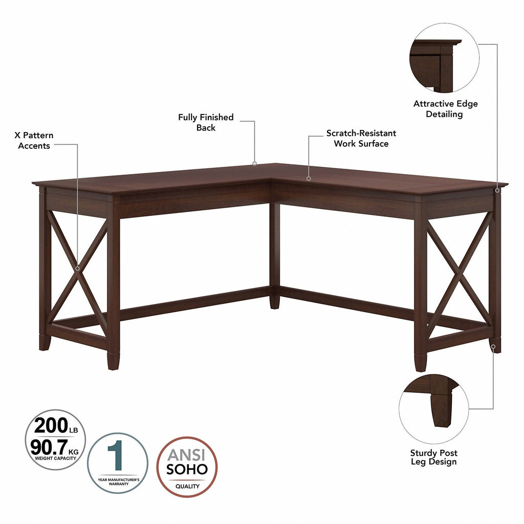 Linen White Oak L Shaped Desk with Hutch and 2 Drawer Mobile File Cabinet F28819