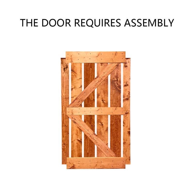 84 x 84 Colonial Maple Barn Door with Hardware Kit R937028