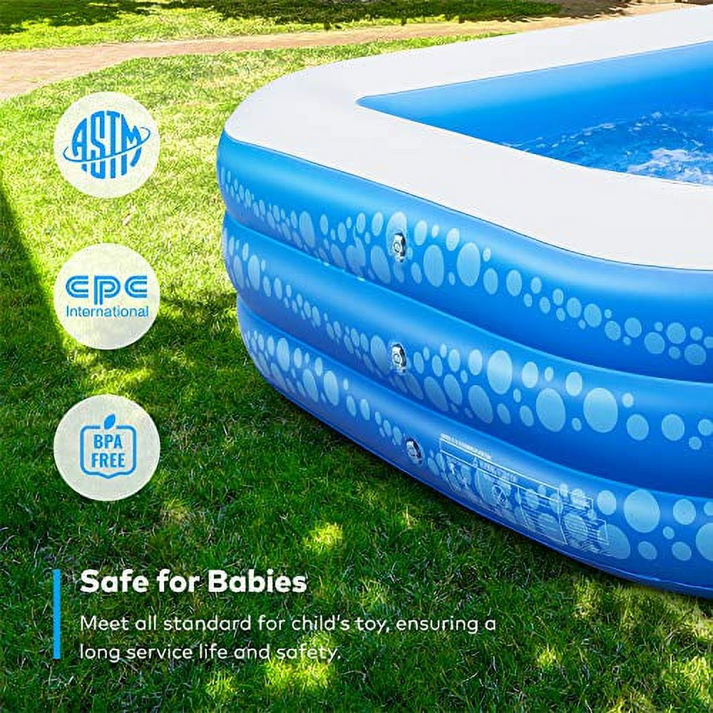 Inflatable Swimming Pool, 118" X 69" X 21" E4885