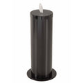 Satin Black Steel Disinfecting Wipe Dispenser with Extra Storage Q403