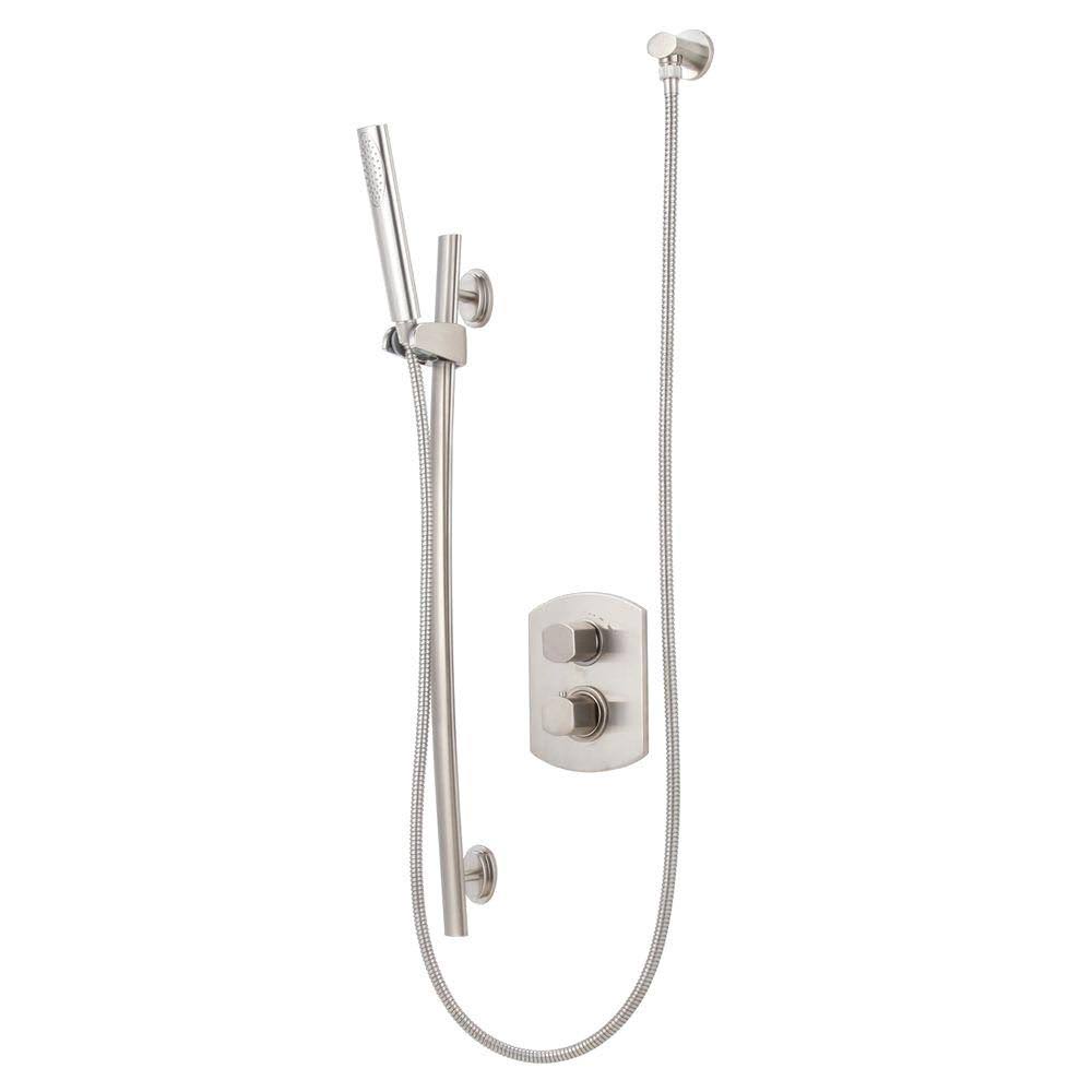 Brushed Nickel Thermostatic Shower with Ceramic Disc Valve T114