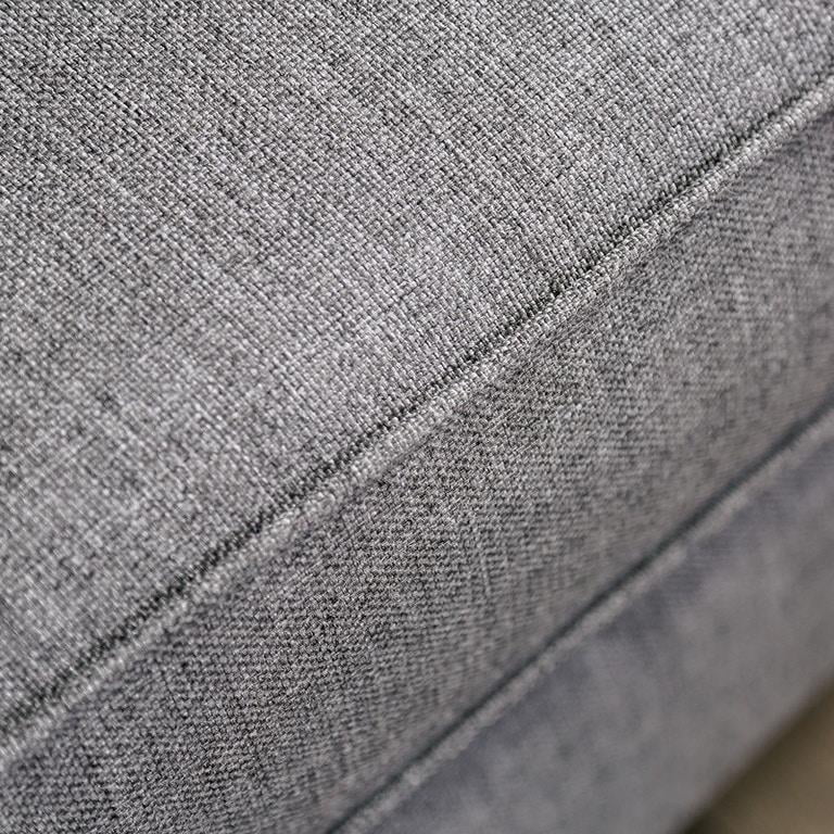 Bluish Gray Linen-like Fabric Living Room Set 3pcs C4040