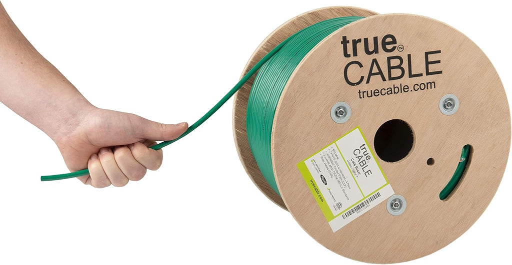Cat6 Riser Bulk Ethernet Cable, 500ft, Gray, 23AWG 4 Pair Solid Bare Copper, 550MHz, Unshielded Twisted Pair C161800