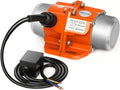 80W Concrete Vibrator Vibration Motor Single Phase AC 110V 3600RPM Aluminum Alloy Case Electric Asynchronous Vibrating Vibrators for Shaker Table Pack of 2 Y46301