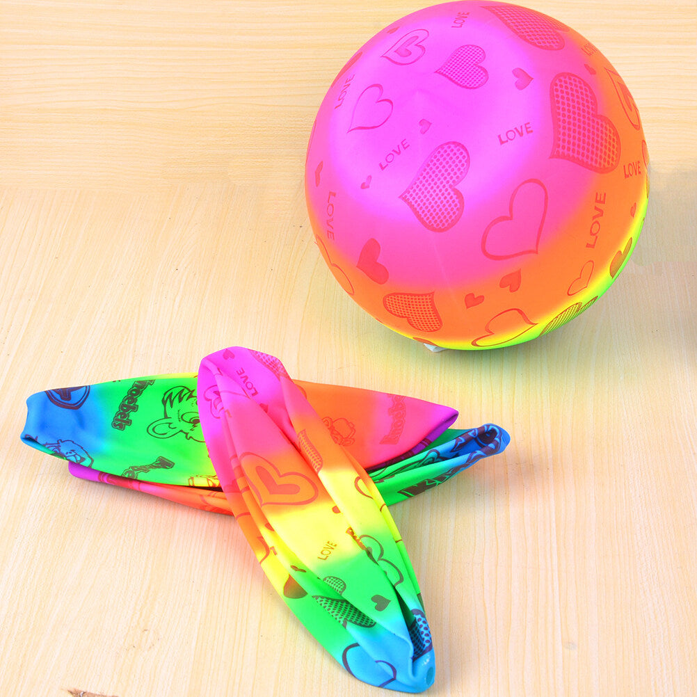 Rainbow Inflatable Beach Volleyball Toys 3pcs U918