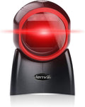2D Barcode Scanner Desktop USB Wired Omni-Directional Hands-Free Automatic Barcode Reader Support 1D and QR-Code for Screen Scanning POS System E979