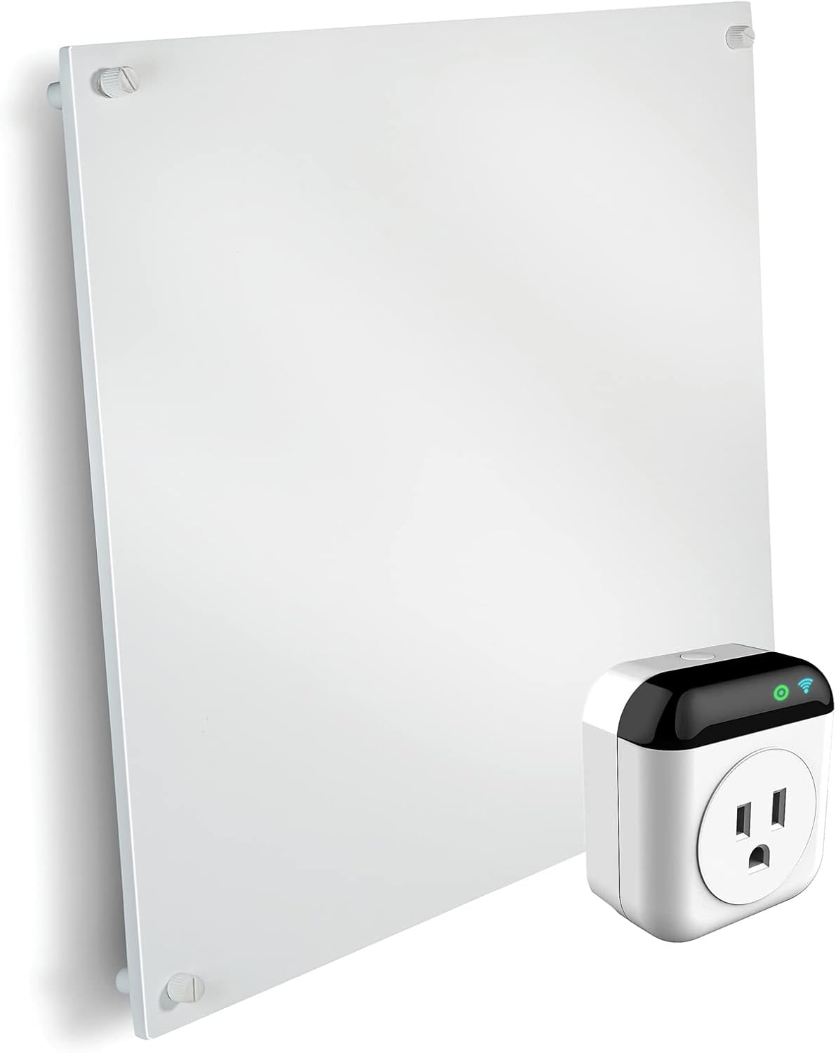 Wall Mount 250 Watt Splashproof Convection Heater with Glass Heat Guard Cover T7371