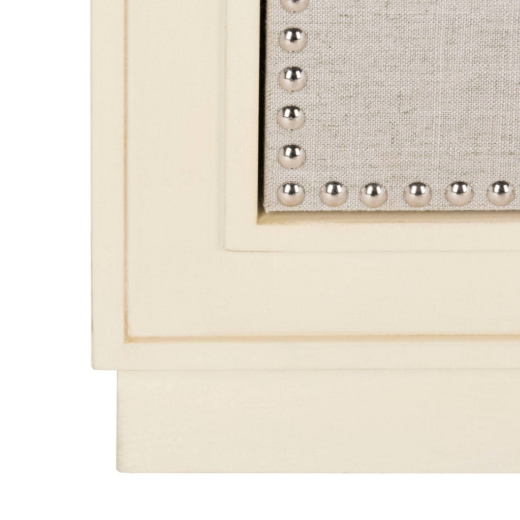 Beige Light Grey 3-Drawer Chest Q362