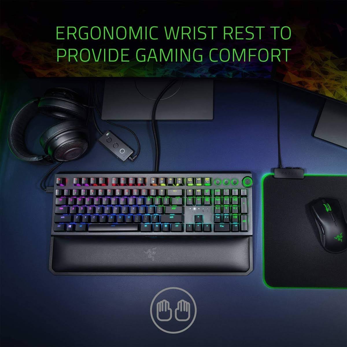 Green Mechanical Switches Mechanical Gaming Keyboard V5189