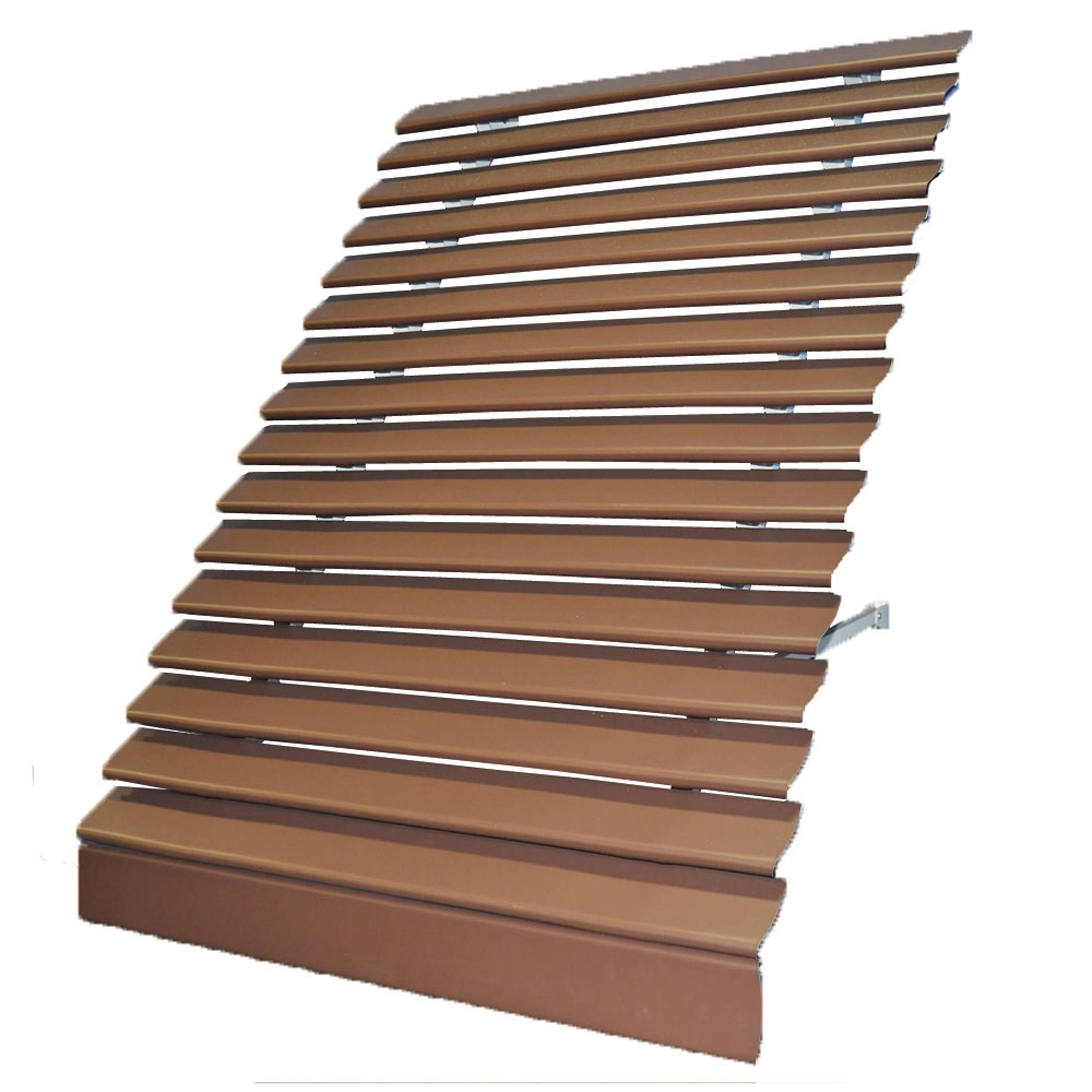 Brown Solid Fixed Window Awning M36932
