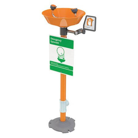 Plastic Eyewash, Pedestal Mounted C6459