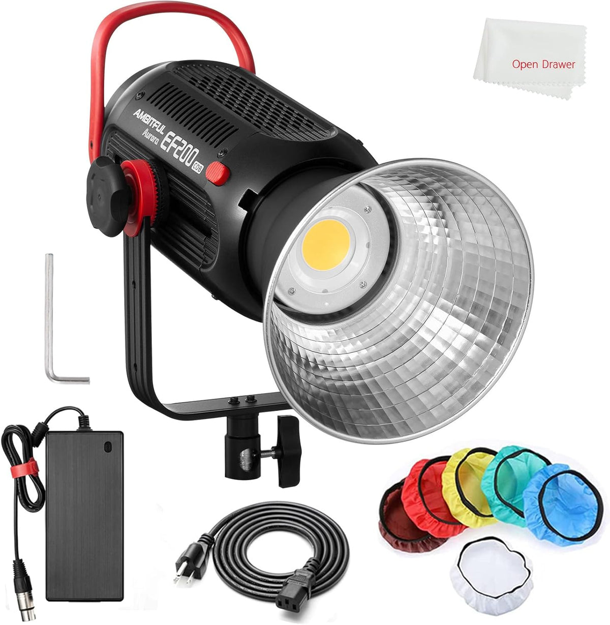LED Video Light, 200W 5600K, CRI 95, TLCI 97, Bowens Mount H2002
