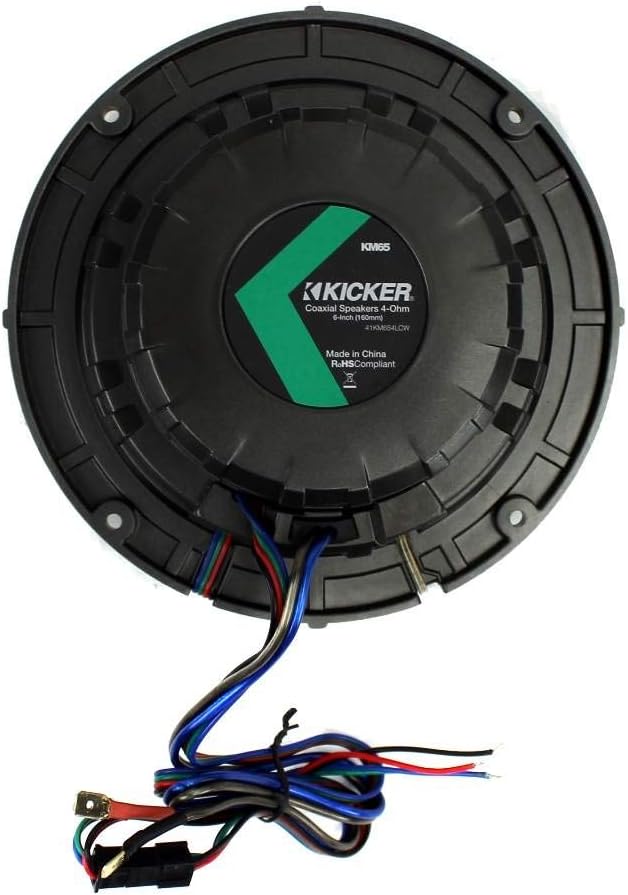 6.5 Inch 2-way Marine Speaker Pair with Built-In LED Lighting J3715