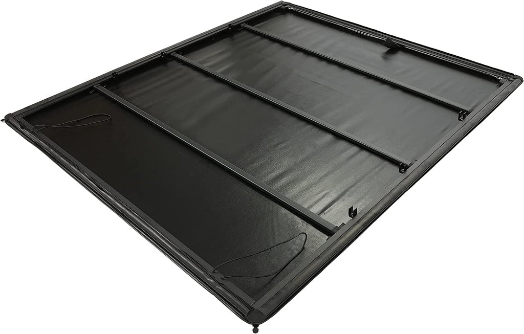 Soft Roll-up Truck Tonneau Cover with 6.5' Bed Black Sailcloth B1324