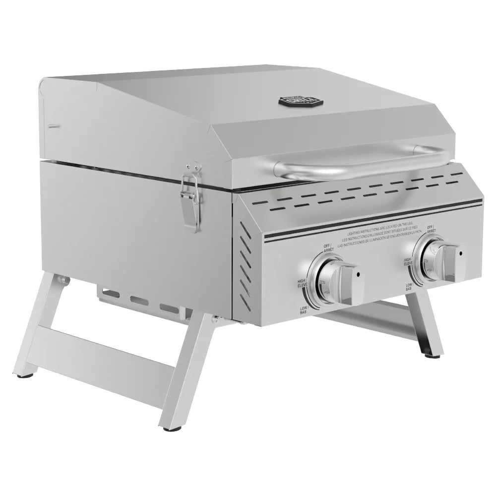 Stainless Steel 2 Burner Tabletop Propane Gas Grill N531888