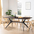 Mid Century Modern Rectangular Wood Finish Dining Table E78052