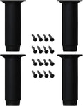 28 Inch Adjustable Metal Furniture Legs 2PCS Black M70967