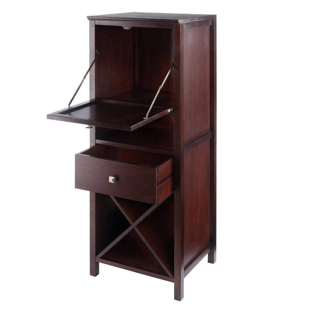 Walnut Brown 4-Section Cabinet A2978