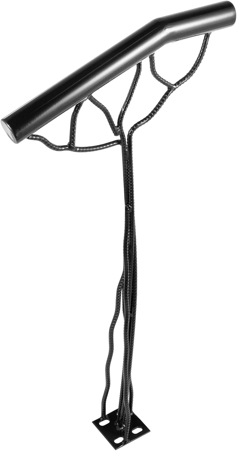 Black Wrought Iron Stair Hand Rail, Pack of 2 Z26815