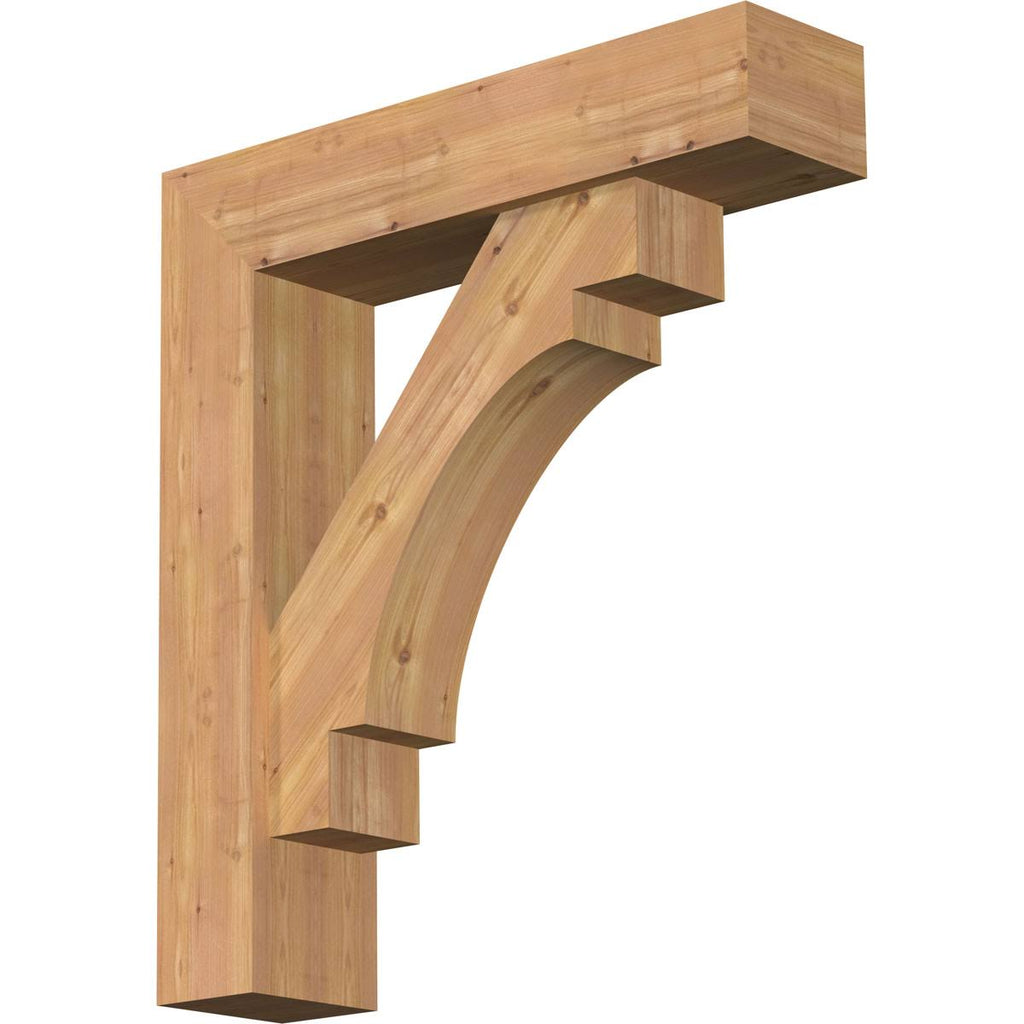 Western Red Cedar Smooth Bracket with Offset Brace Y713413