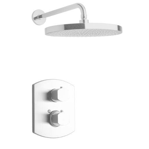 Brushed Nickel Thermostatic Shower with Ceramic Disc Valve T114