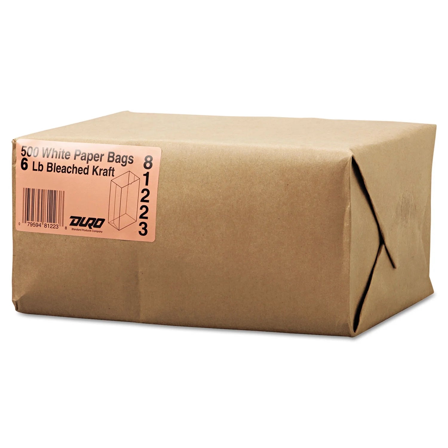 500 bags White Paper Grocery Bag G25577