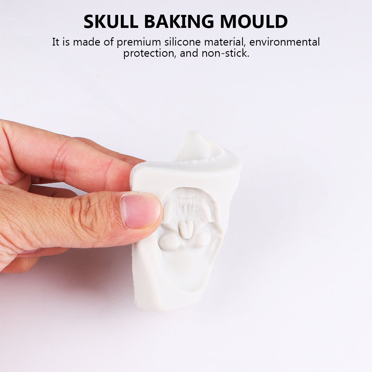 Halloween Skull Silicone Mold Key Chain Y431358