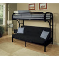 Black Metal Futon Bunk Bed Frame K11280
