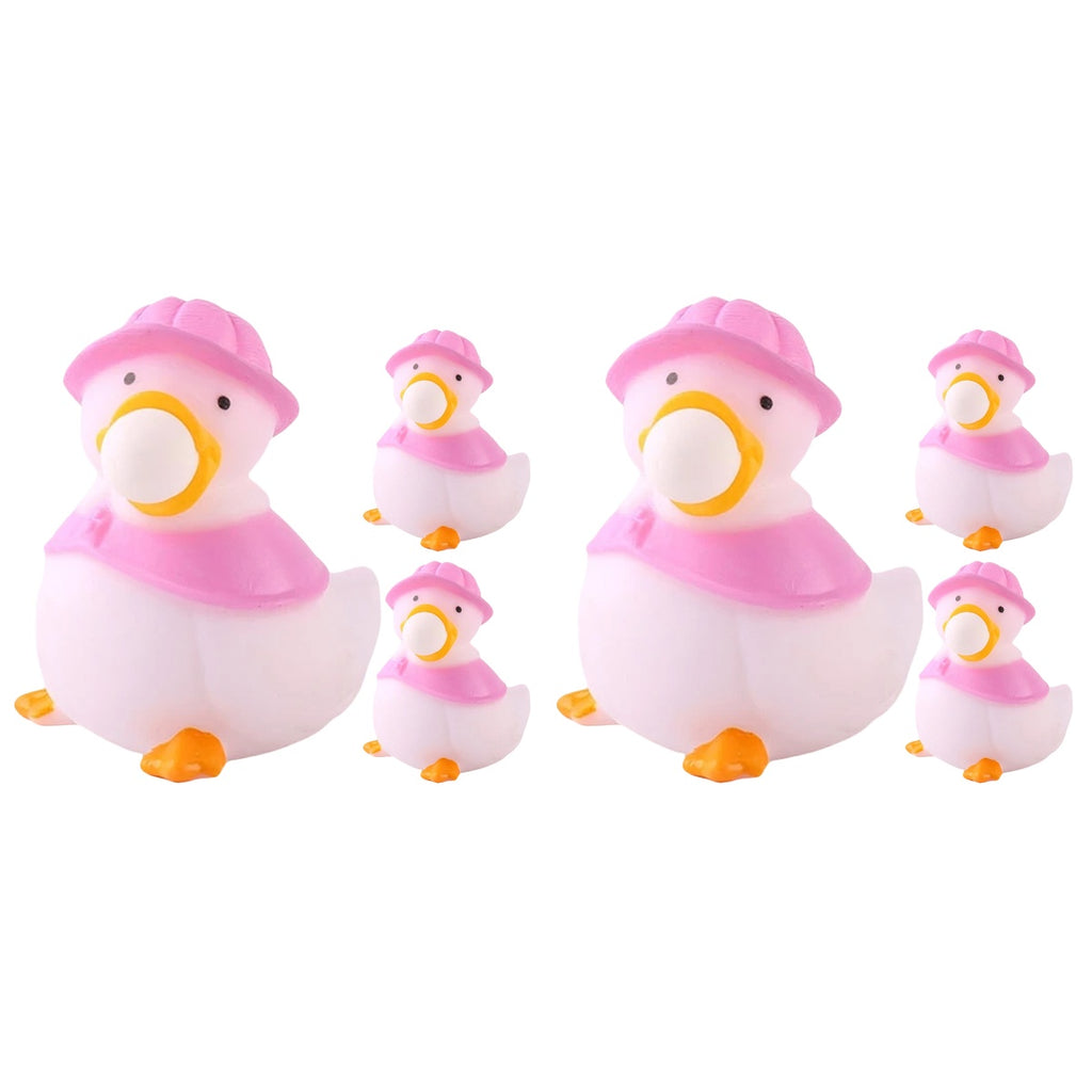 Pink Cartoon Duck Pinch Music Toy Q2934