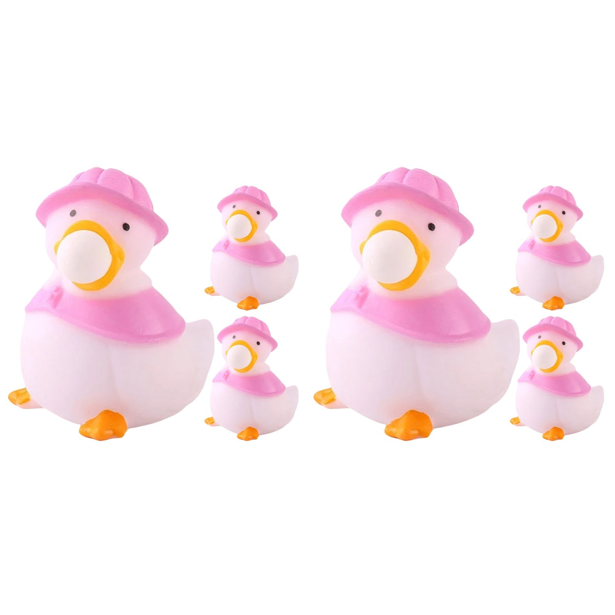 Pink Cartoon Duck Pinch Music Toy Q2934
