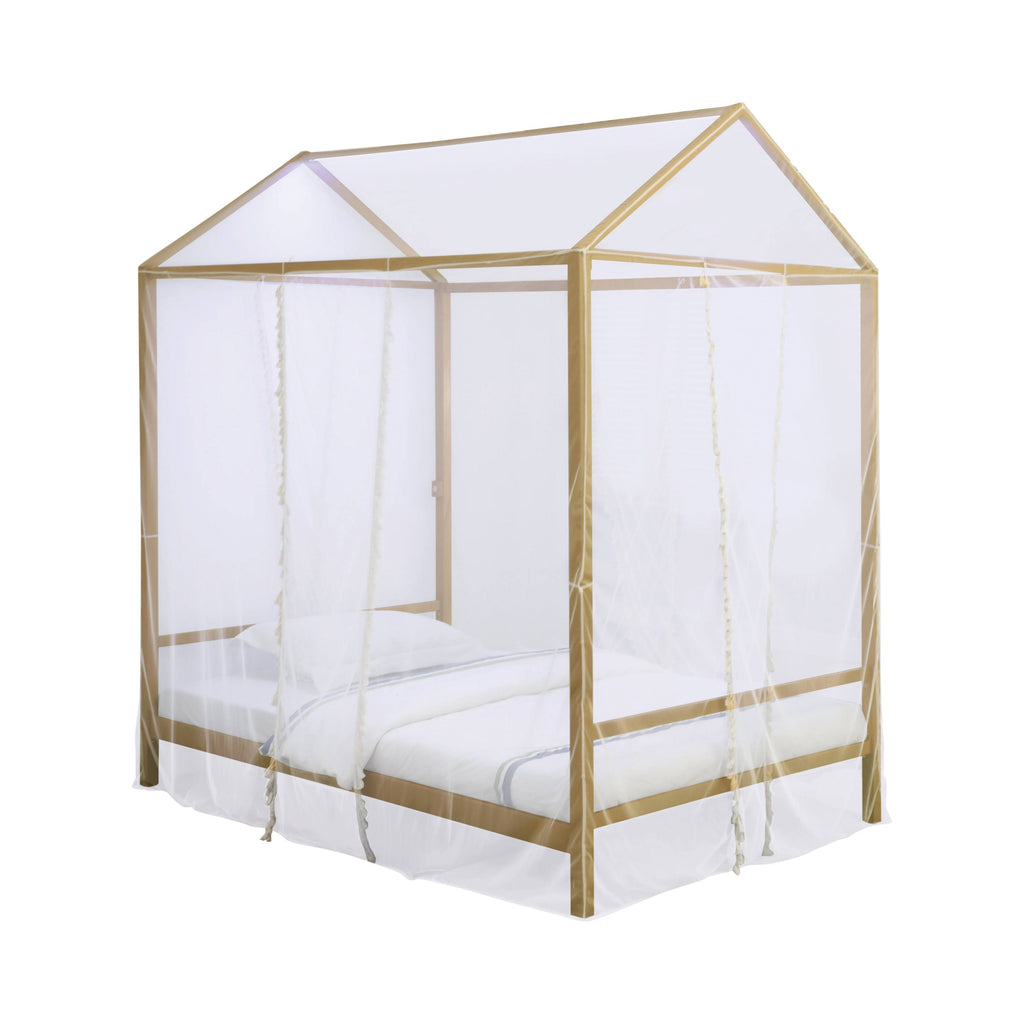 Twin Canopy Bed in Gold Y475153