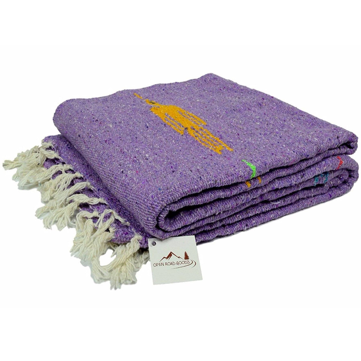 Purple Thunderbird Large Yoga Throw Blanket Serape A429