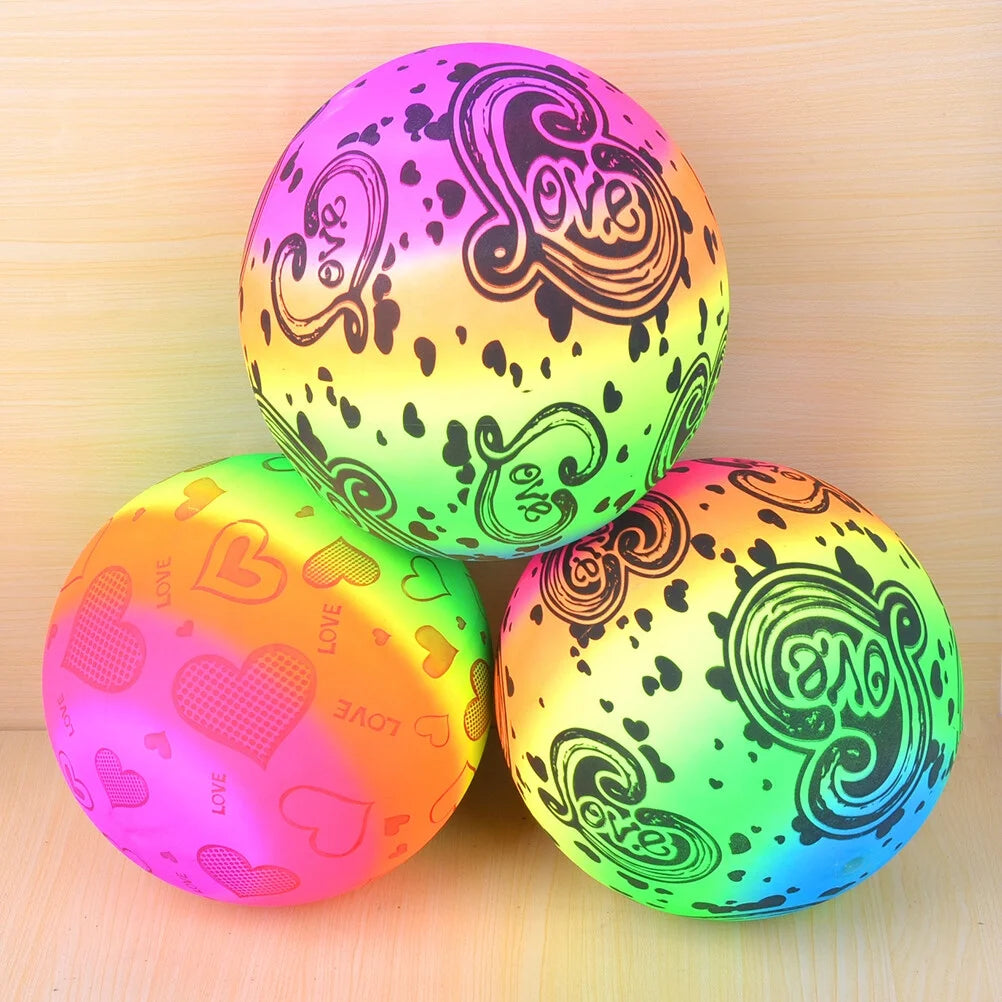 Rainbow Inflatable Beach Volleyball Toys 3pcs U918