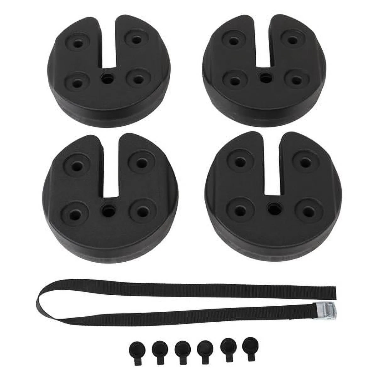 4pcs Tent Shade Canopy Water Fillable Weight Plates Black Q895