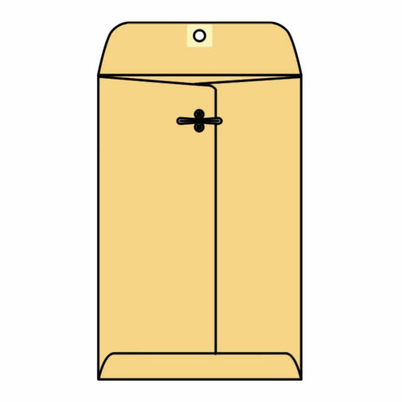 Open End Catalog Envelopes, 3-3/8x22 x 6x22, 32# Golden Kraft, Metal Clasp, Box of 250 W448950