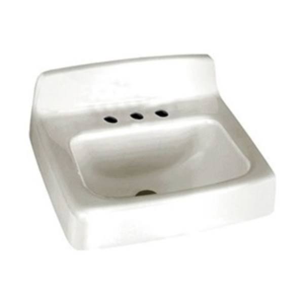 White Wall Lavatory Sink J6707