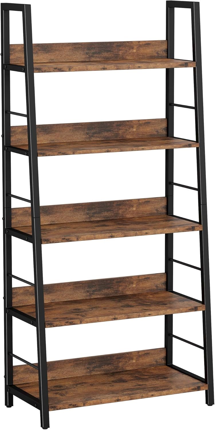 Rustic Brown 4 Tier Ladder Shelf G896404