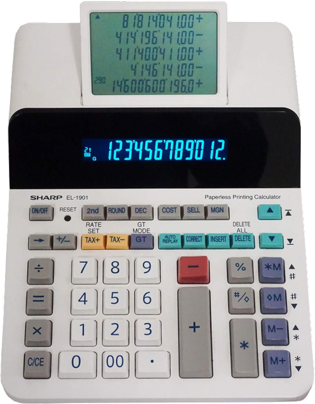 12-Digit LCD Printing Calculator B61195
