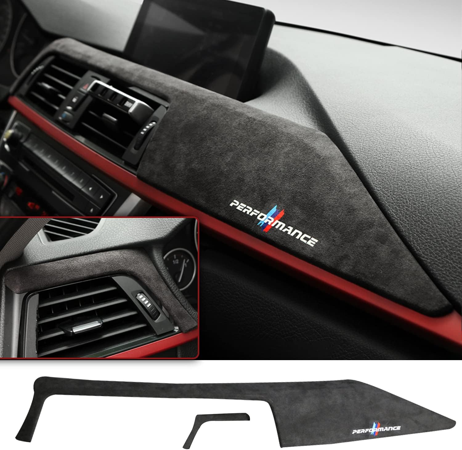 Car Dashboard Panel Frame Cover Trim Sticker Interior Decoration Pack of 2 S304