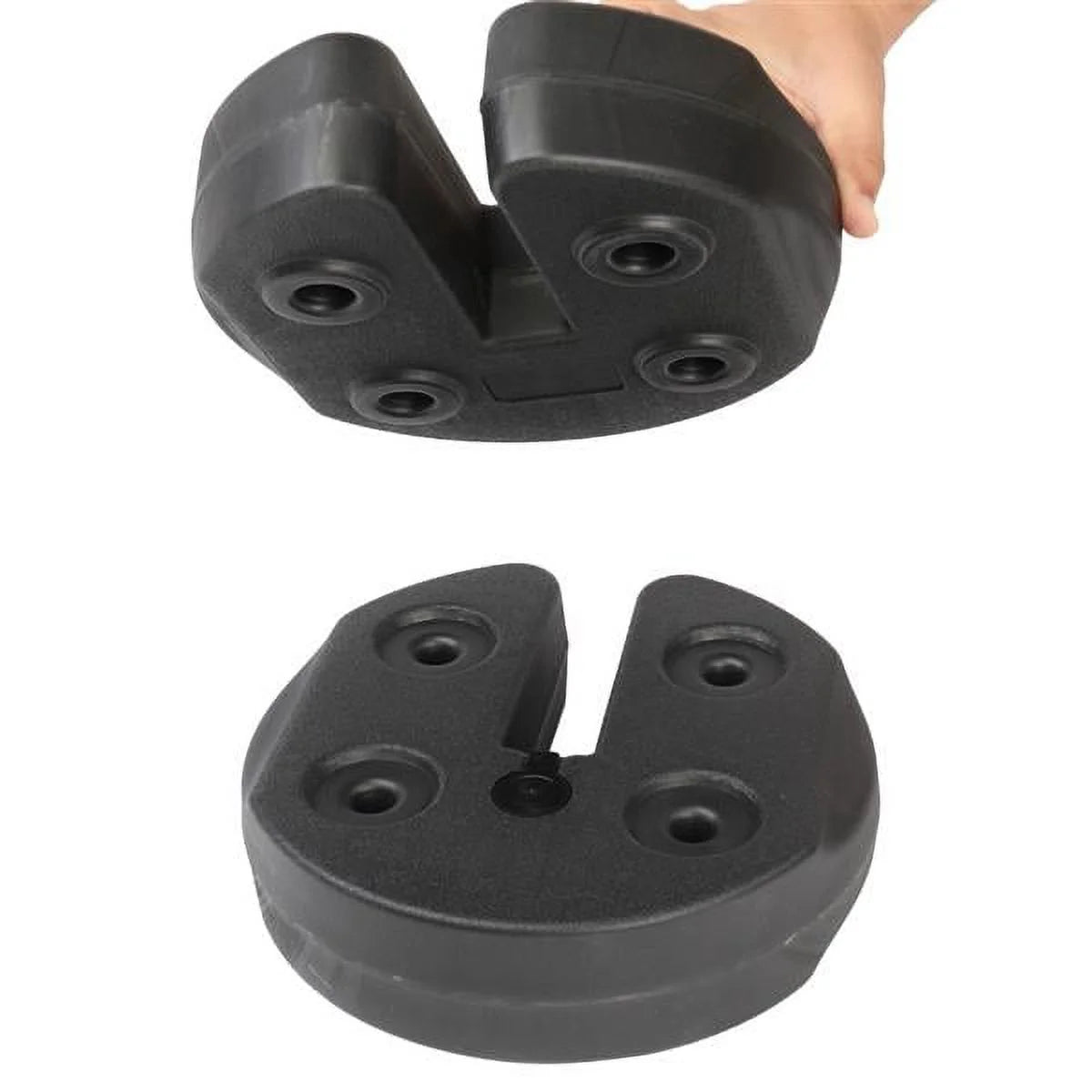 4pcs Tent Shade Canopy Water Fillable Weight Plates Black Q895