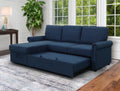 Navy Blue Storage Sofa Bed Reversible Sectional Z9408